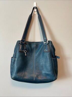 Vintage Fossil Leather Slouchy Hobo Shoulder Bag